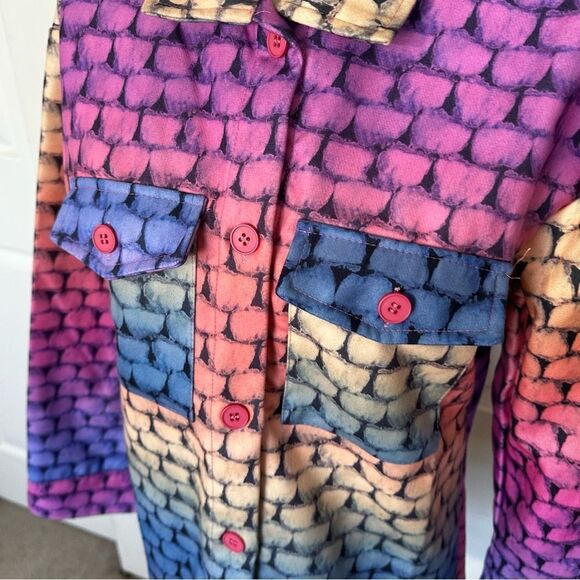 Multicolor Button-down Shirt, Large - Picture 9 of 12